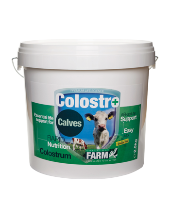 Cattle Colostro+ - Naturally derived, high quality colostrum for newborn calves with Colostro+ Shield, prebiotics and egg proteins for rapid nutritional support, immunity and energy